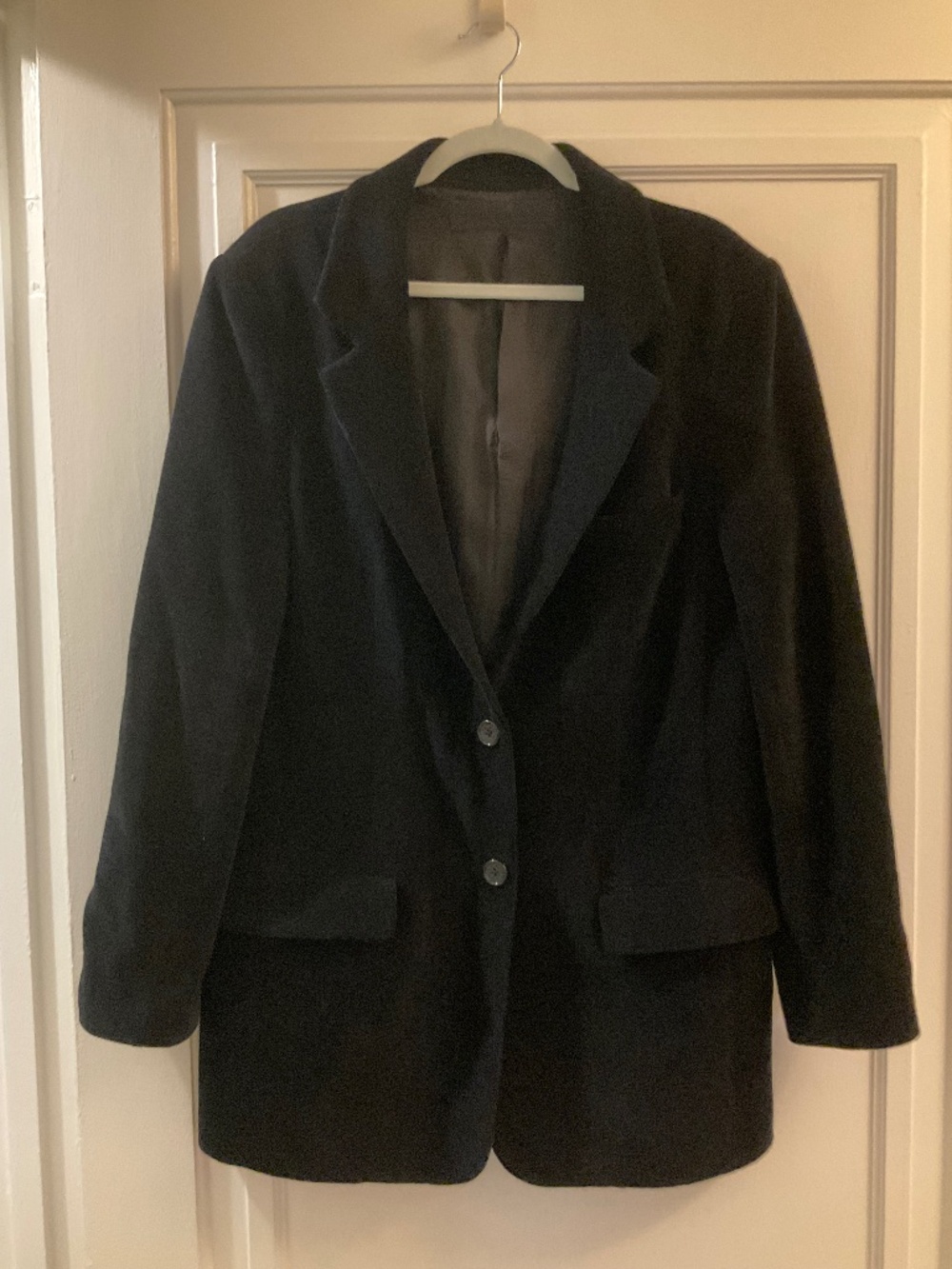 Jenni Kayne classic velour black blazer sz Large